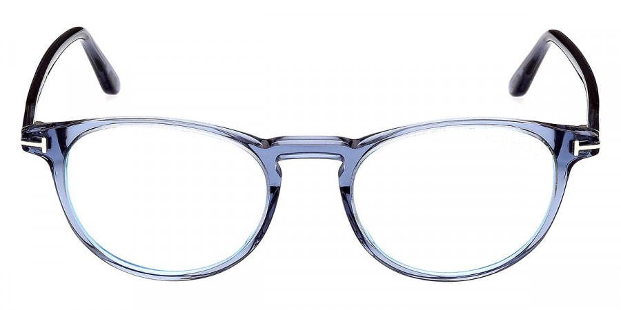 Tom Ford™ FT5803-B 090 49 - Shiny Tranparent Blue/T Logo