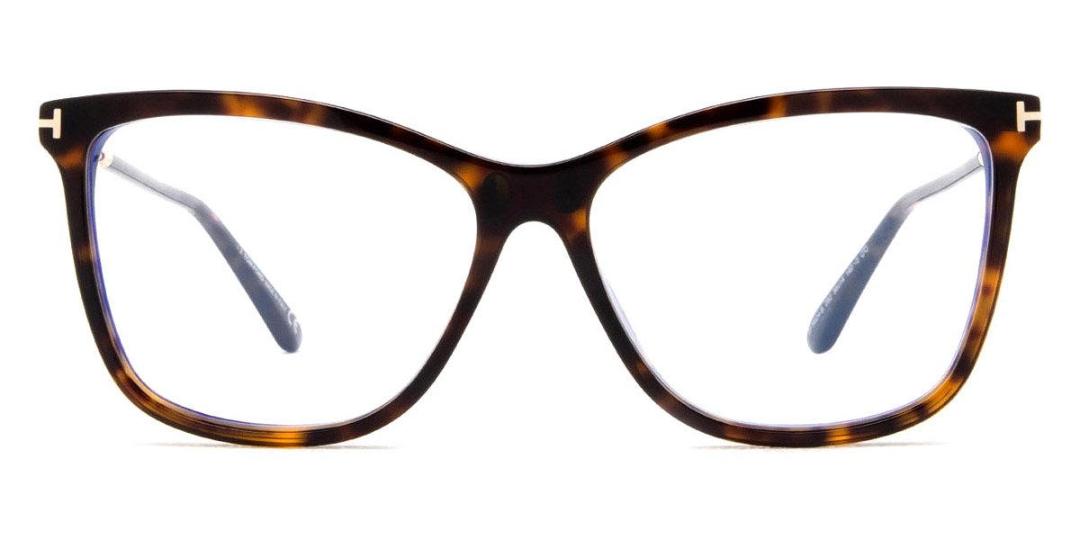 Tom Ford™ FT5824-B 052 56 Shiny Dark Havana Eyeglasses