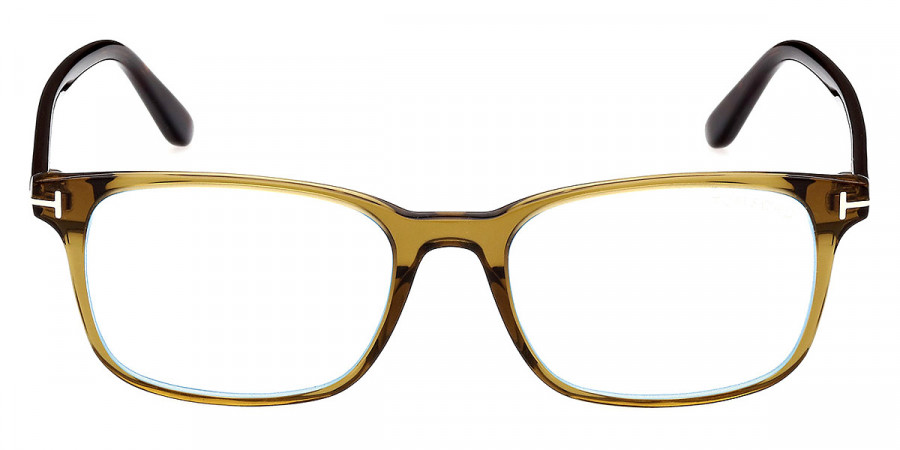 Tom Ford™ FT5831-B 096 51 - Shiny Transparent Olive/T Logo