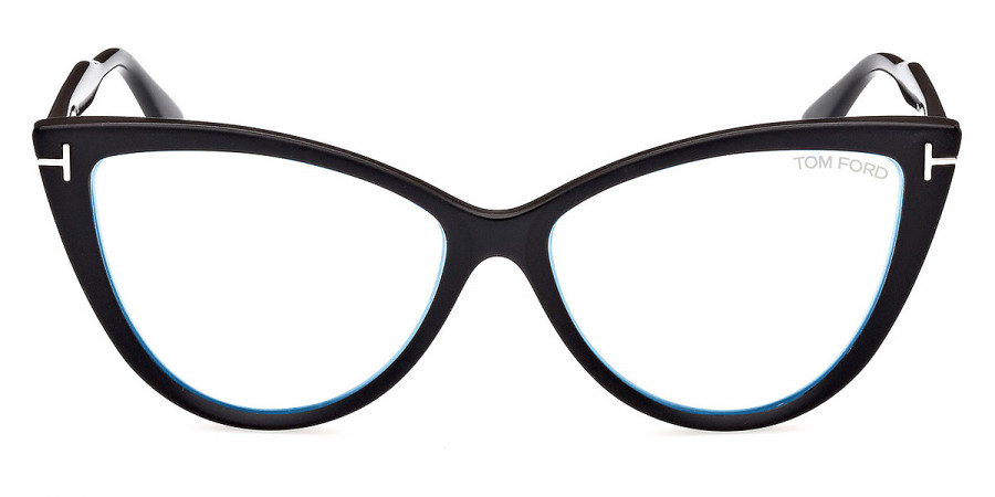 Tom Ford™ FT5843-B 005 56 - Matte Black/T Logo