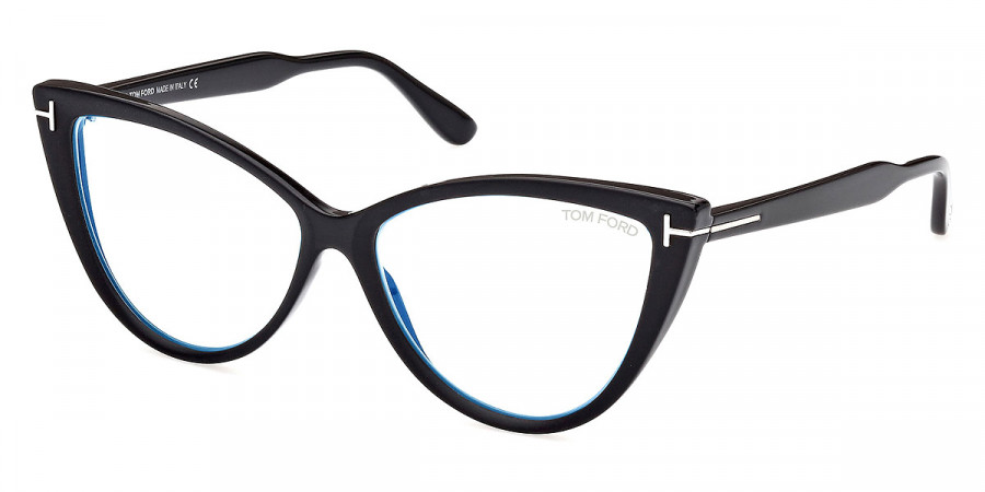 Color: Matte Black/T Logo (005) - Tom Ford FT5843-B00556