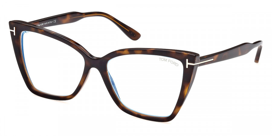 Color: Shiny Dark Havana/T Logo (052) - Tom Ford FT5844-B05255