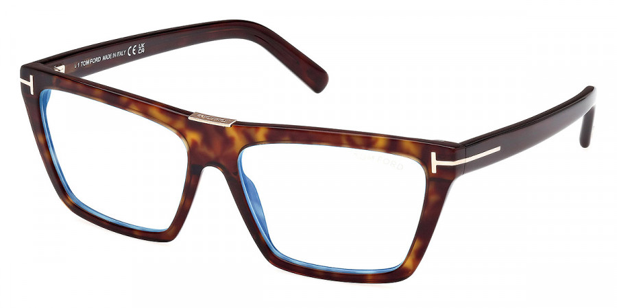 Color: Dark Havana/Shiny Dark Brown (052) - Tom Ford FT5912-B05257