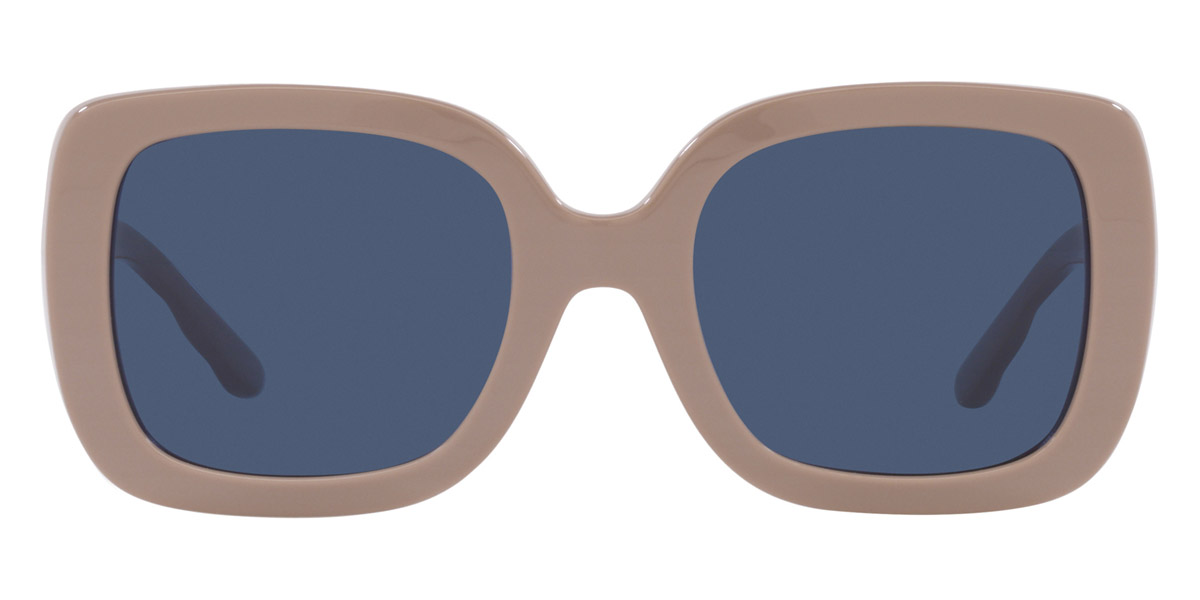Tory Burch TY7179U 54 Solid Brown & Transparent Navy Sunglasses