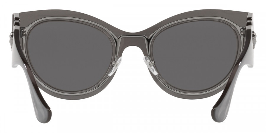 Color: Transparent Gray Mirror Silver (10016G) - Versace VE223410016G53