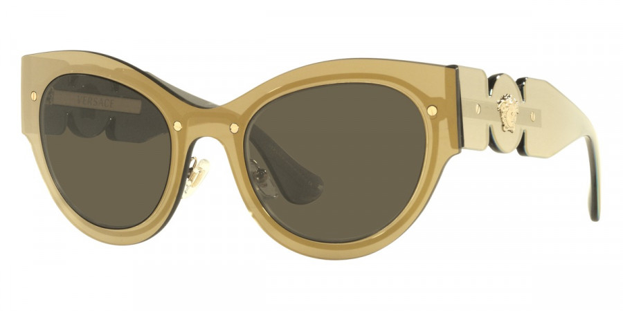 Color: Transparent Brown Mirror Gold (1002/3) - Versace VE22341002/353