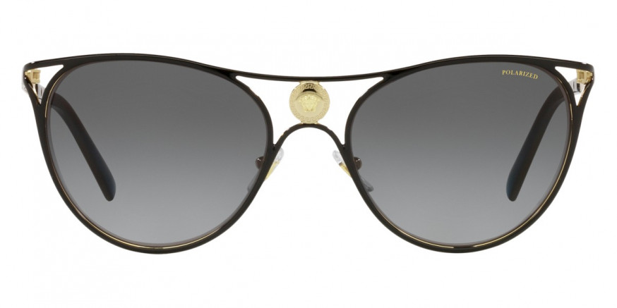 Versace™ VE2237 1433T3 57 Black/Gold Sunglasses