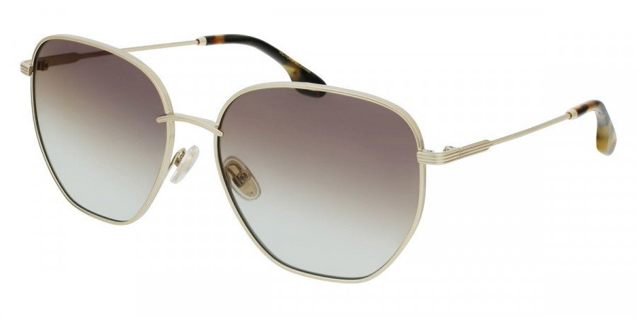 Victoria Beckham™ VB219S 730 60 - Gold/Gray Brown Aqua