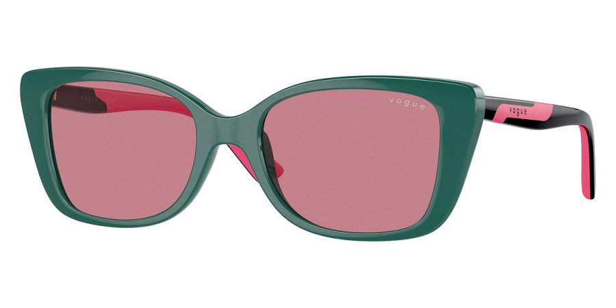 Vogue Eyewear™ VJ2022 313169 48 - Full Dark Green/Black/Pink Rubber