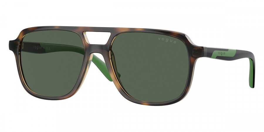 Vogue Eyewear™ VJ2024 271871 49 - Total Dark Havana/Black/Dark Green Rubber