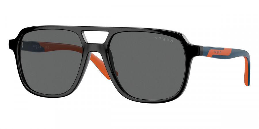 Vogue Eyewear™ VJ2024 W44/87 49 - Black/Poseidon Blue/Orange Rubber