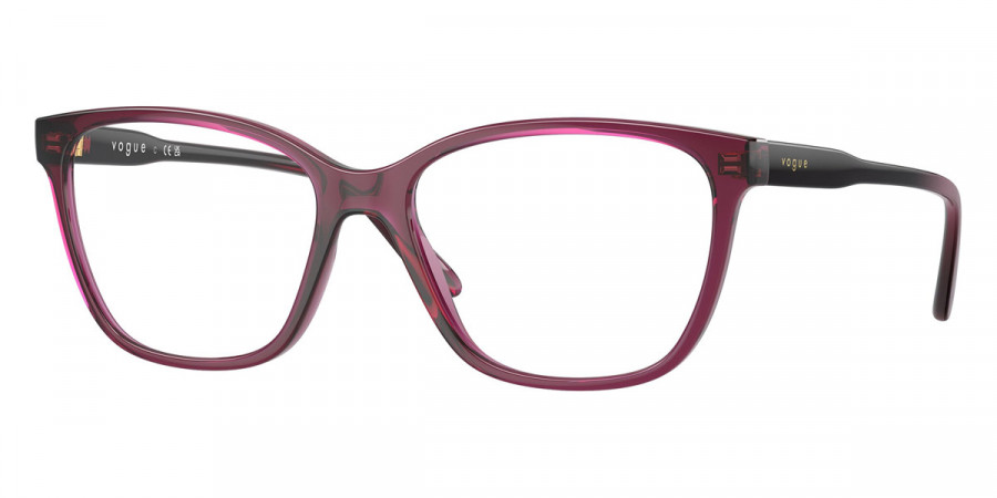 Vogue Eyewear™ VO5518 2989 51 - Transparent Dark Cherry/Black Gradient Transparent Cherry