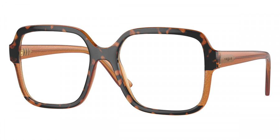 Vogue Eyewear™ VO5555 3134 54 - Havana/Transparent Brown Glitter