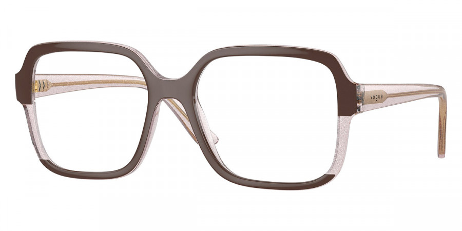 Vogue Eyewear™ VO5555 3136 52 - Brown/Transparent Rose Glitter