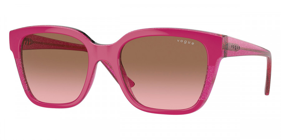 Vogue Eyewear™ VO5558S 313514 55 - Cherry/Transparent Fuchsia Glitter