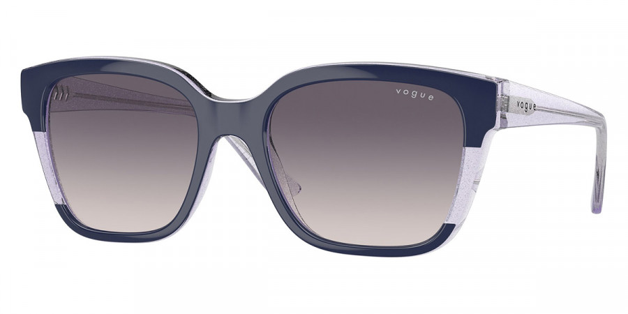 Vogue Eyewear™ VO5558S 313736 55 - Blue/Transparent Lilac Glitter