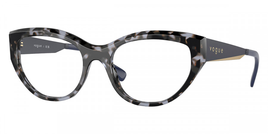 Vogue Eyewear™ VO5560 3147 53 - Blue Tortoise/Matte Blue/Pale Gold