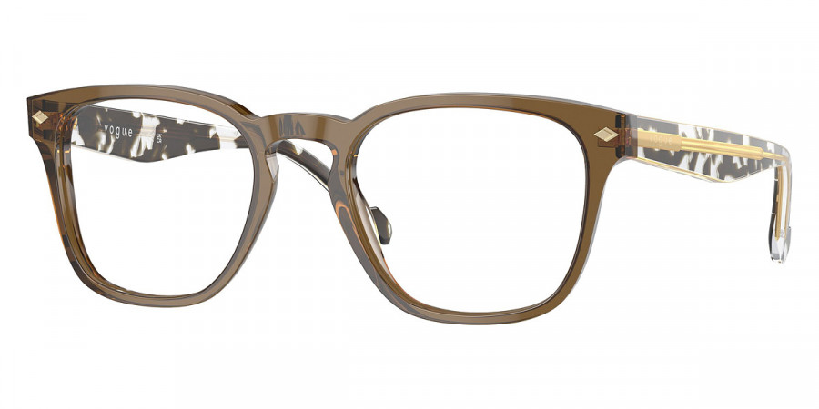 Vogue Eyewear™ VO5570 3144 51 - Transparent Olive Green/Top Crystal/Gray Havana