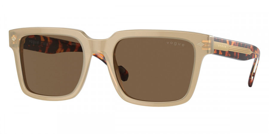 Vogue Eyewear™ VO5573S W90073 55 - Opal Beige/Top Crystal/Red Havana