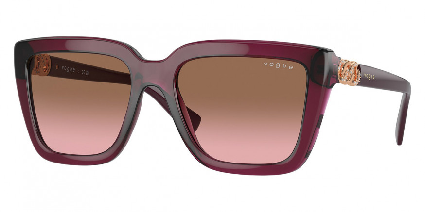 Vogue™ VO5575SB 298914 55 Transparent Cherry/Rose Gold Sunglasses