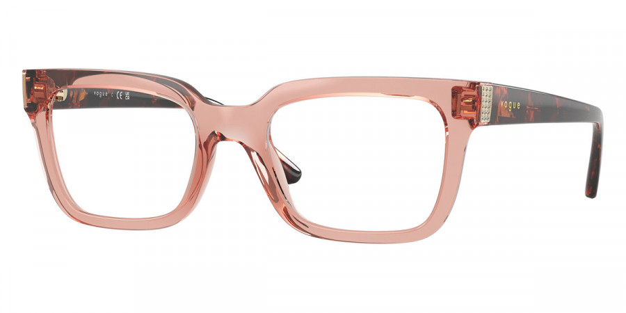 Vogue Eyewear™ VO5611B 2864 50 - Transparent Dark Pink/Red Havana