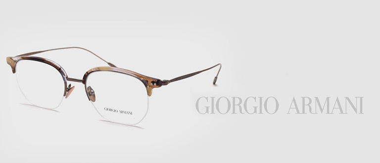 Giorgio armani clearance rimless eyeglasses