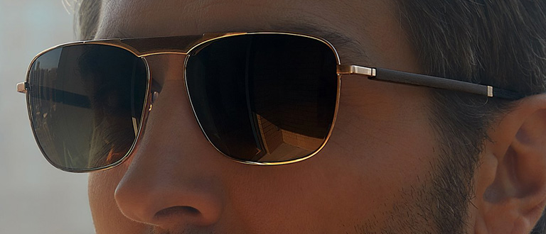 Gold & Wood Sunglasses for Men