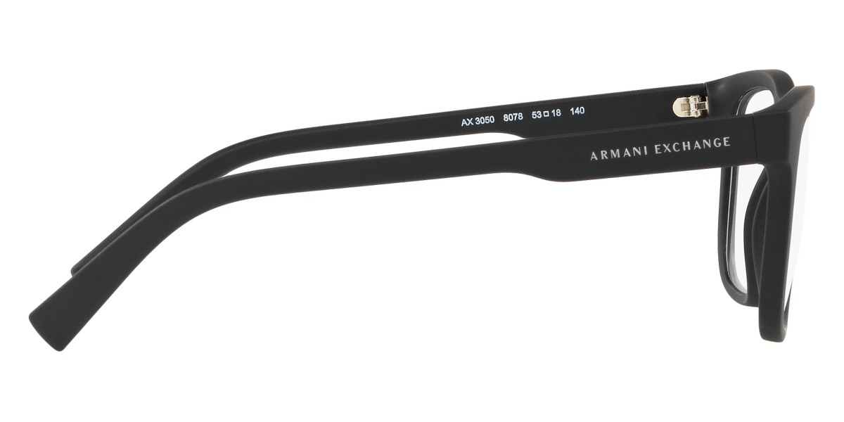 Armani Exchange™ AX3050 8078 53 Matte Black Eyeglasses