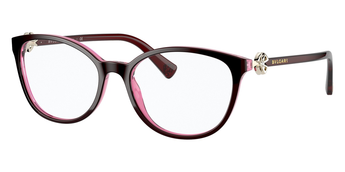 Color: Bordeaux on Transparent Red (5469) - Bvlgari BV4185BF546954