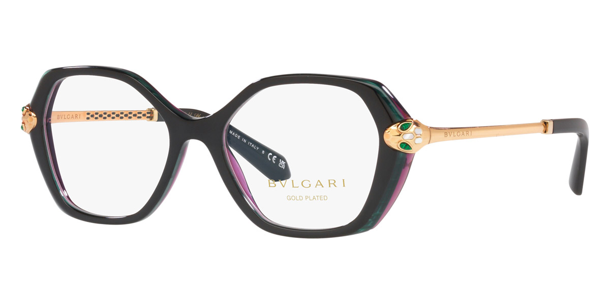 Color: Black/Emerald/Amethyst (5485) - Bvlgari BV4215KB548551