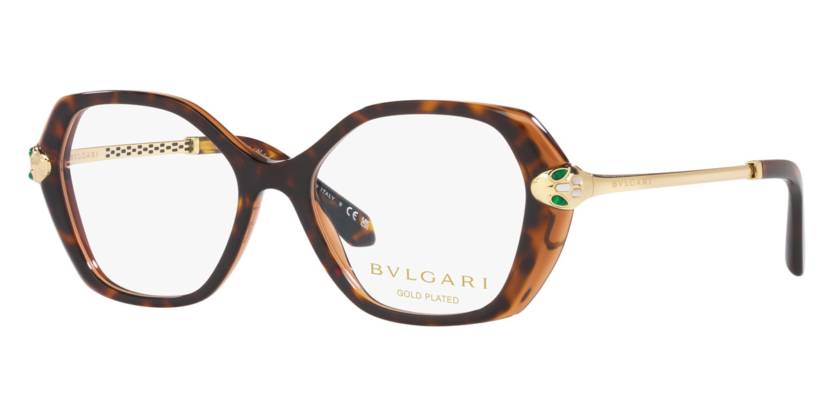 Color: Havana on Transparent Brown (5496) - Bvlgari BV4215KB549653