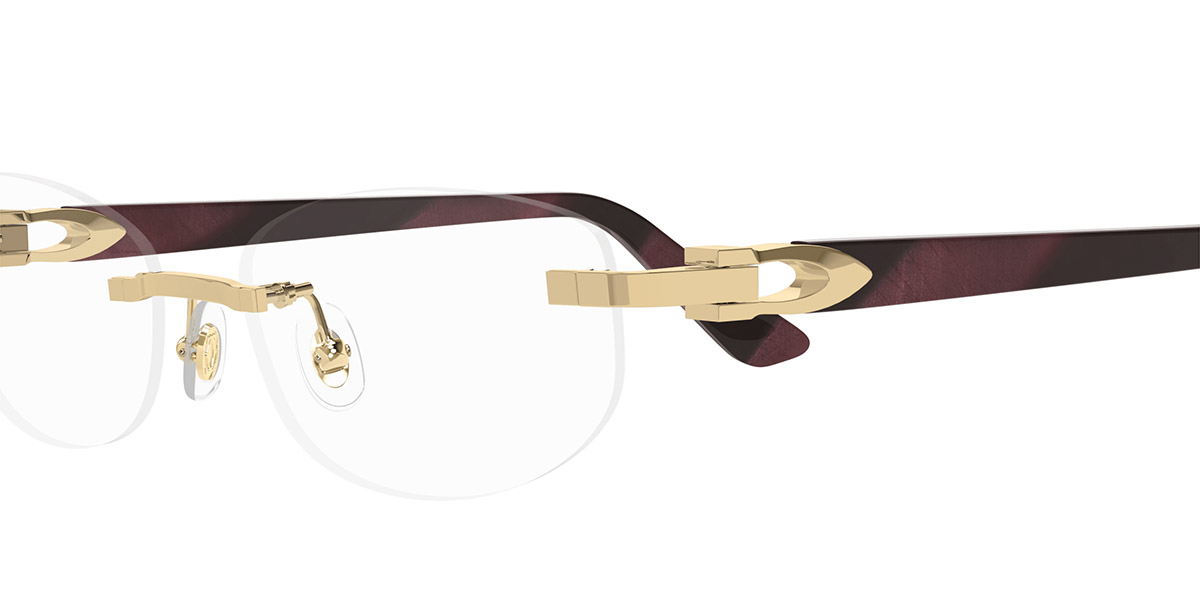 Color: Gold/Burgundy (006) - Cartier CT0318O00652