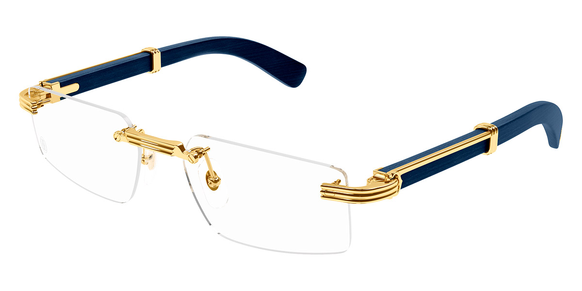 Color: Gold/Blue (004) - Cartier CT0485O00455