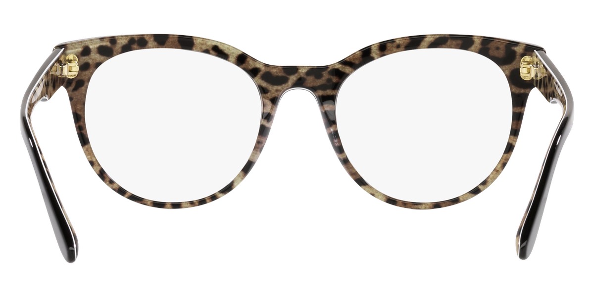 Color: Top Black on Leopard Brown (3299) - Dolce & Gabbana DG3334329952