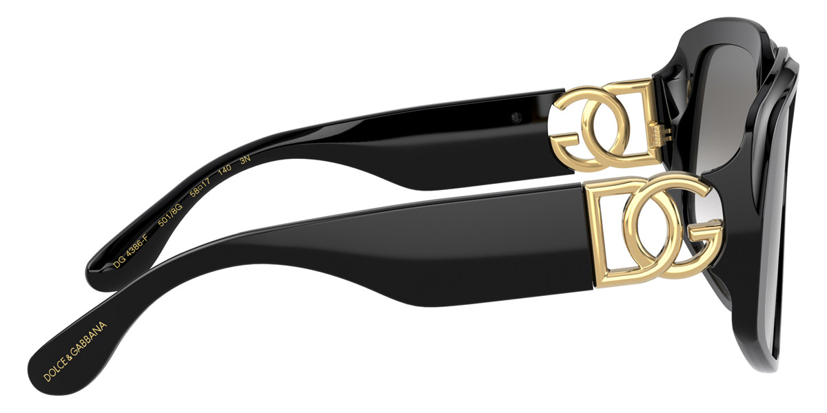 Color: Black (501/8G) - Dolce & Gabbana DG4386F501/8G58