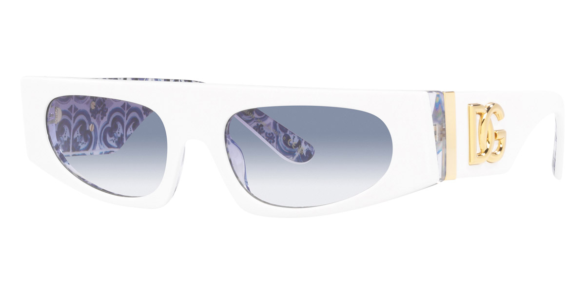 Color: White on Blue Maiolica (337119) - Dolce & Gabbana DG441133711954