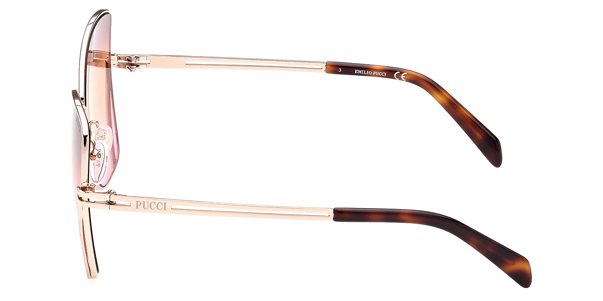 Color: Shiny Rose Gold/Classic Havana (28F) - Emilio Pucci EP017928F59