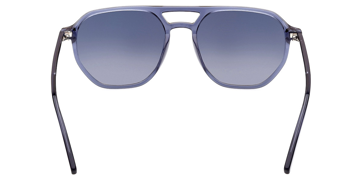 Color: Shiny Transparent Blue/Vicuna (90W) - Ermenegildo Zegna EZ021290W55