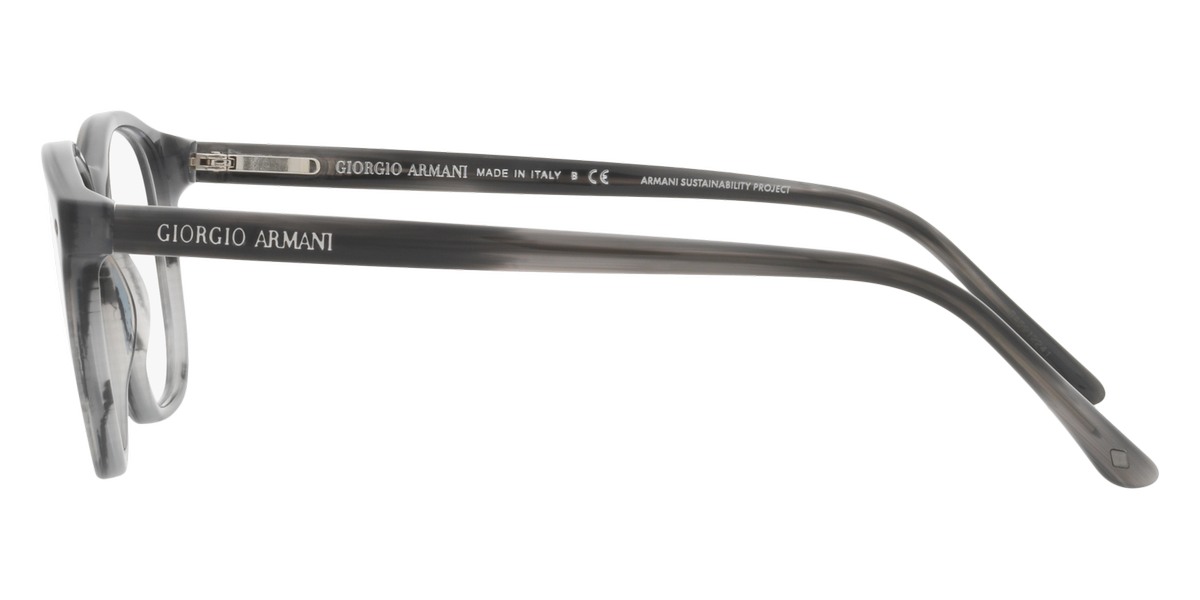 Giorgio Armani™ AR7074 5877 48 Bio Striped Gray Havana Eyeglasses