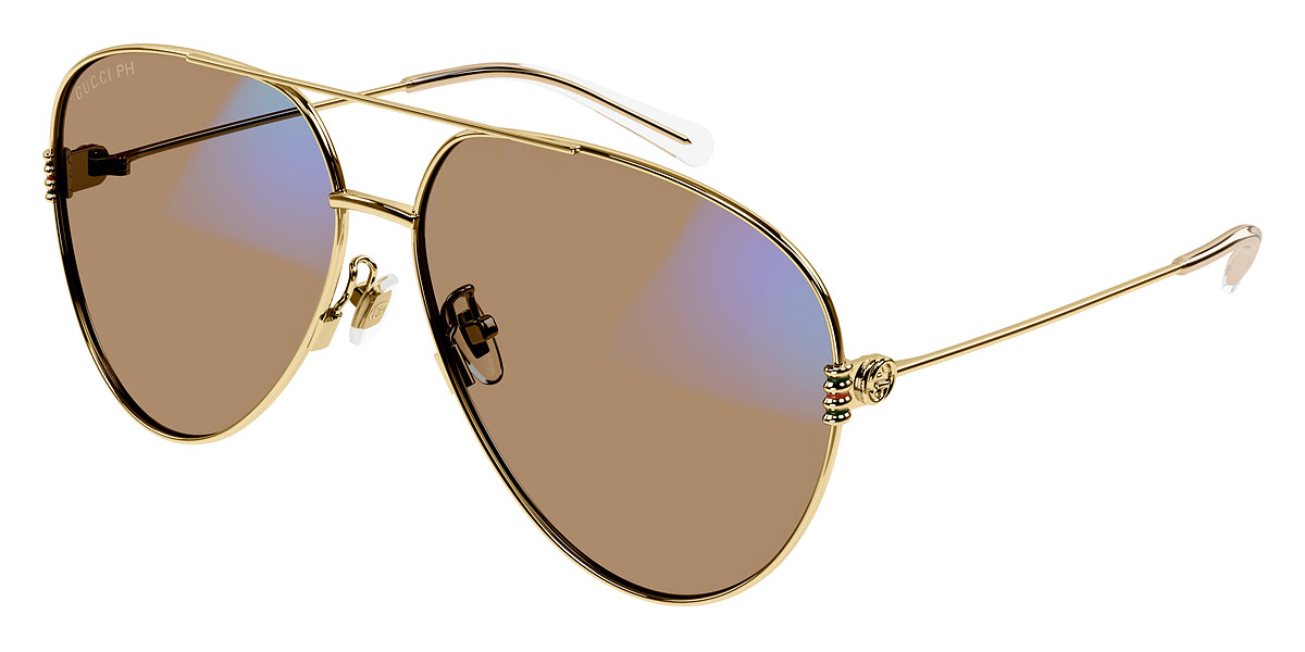 Gucci™ GG1280S Aviator Sunglasses | EyeOns.com