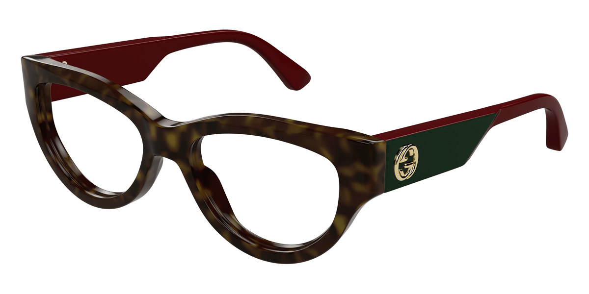 Color: Havana/Red (006) - Gucci GG1665O00653