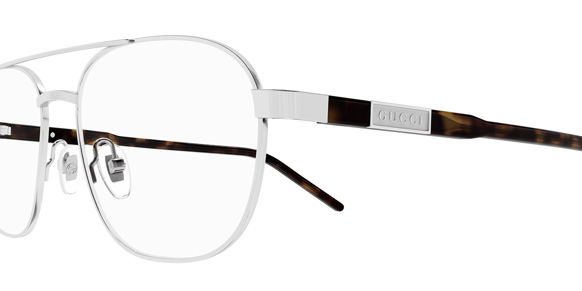 Color: Silver/Havana (002) - Gucci GG1800O00256