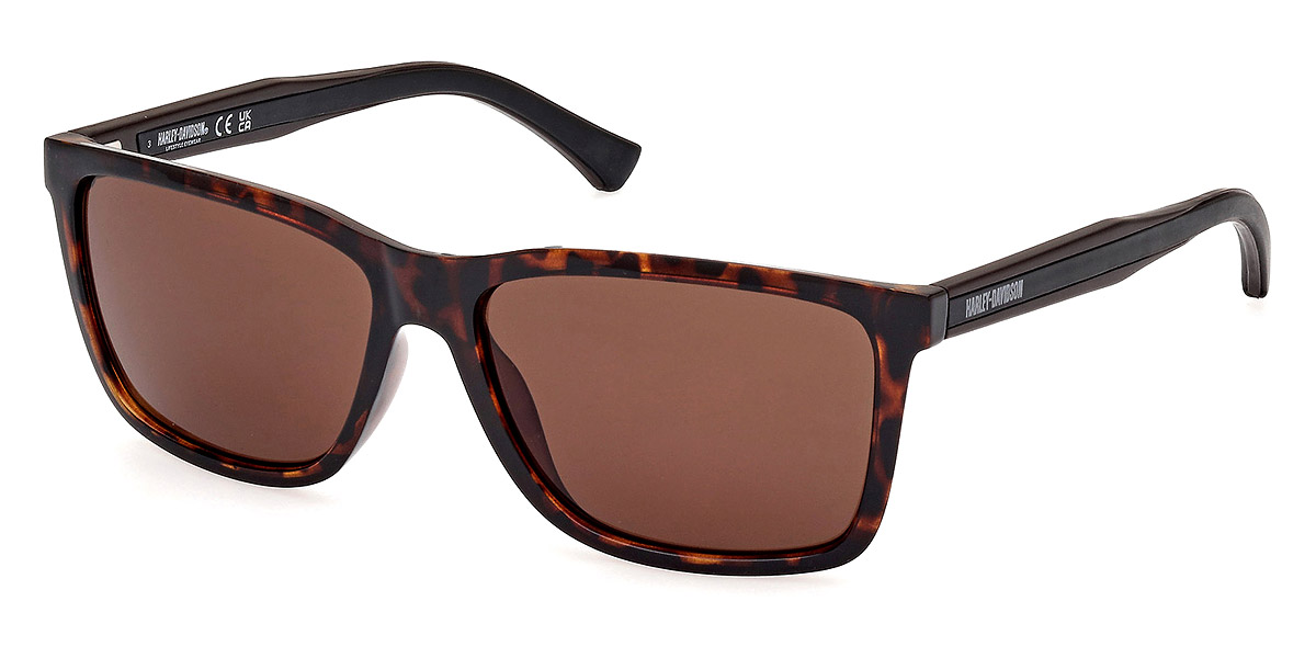 Color: Dark Havana (52B) - Harley Davidson HD0674S52B57