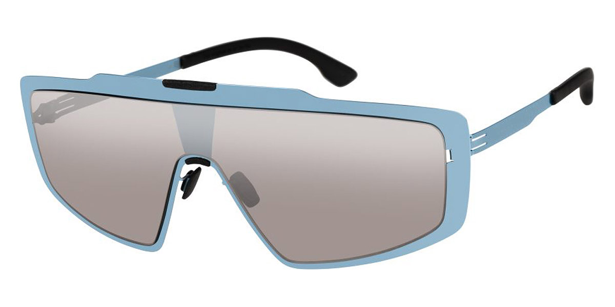 Ic! Berlin MB Shield 03 Electric-Light-Blue Sunglasses Side View