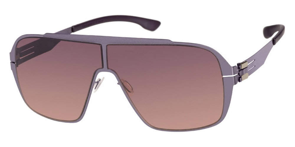 Ic! Berlin Nash Shiny-Aubergine Sunglasses Side View