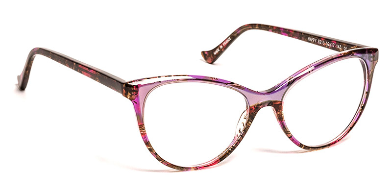 J. F. Rey™ Happy 8213 52 Pink Demi/Crystal Boreal Eyeglasses
