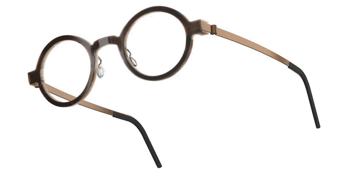 Color: Medium Brown/Light Brown PU15 SL29 Brown Gradient- Lindberg Buffalo Titanium LND1810H18PU1543