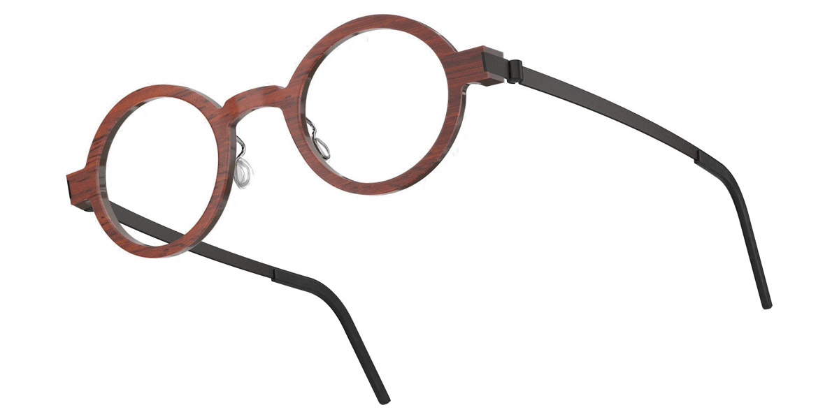 Color: Padauk/Dark Brown U9 SL49 Light Silver Mirrored-Gray- Lindberg Buffalo Titanium LND1810WD13U943