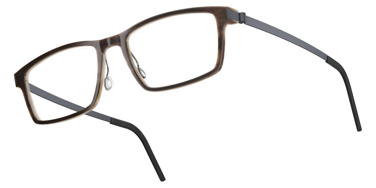 Color: Medium Brown/Light Brown U16 SL12 Gray/Warm Brown Gradient- Lindberg Buffalo Titanium LND1816H18U1653