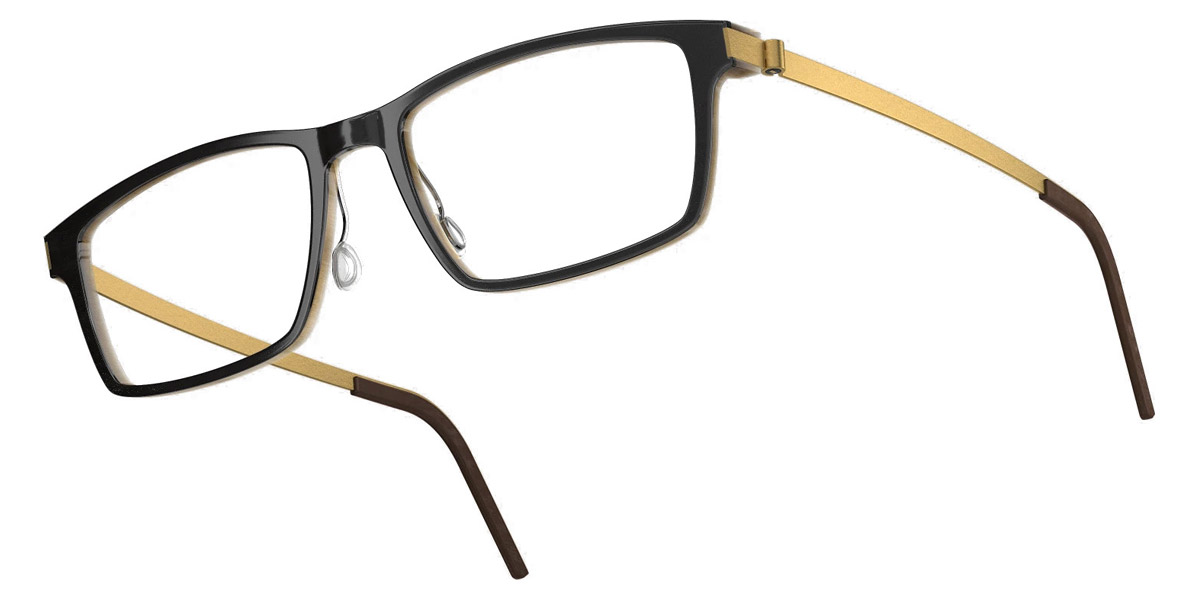 Color: Deep Black/Light Brown GT SL40 Silver Mirrored-Gray- Lindberg Buffalo Titanium LND1816H26GT53